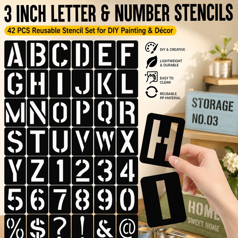 Photography Font - Juego de Plantillas de Letras y