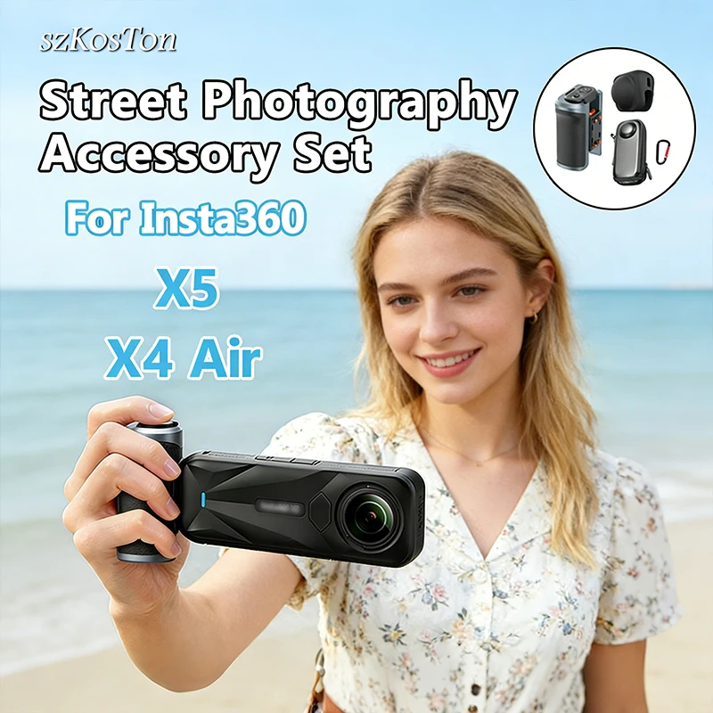 Photography Grip Insta360 X5 - Funda protectora para lente de fotografía