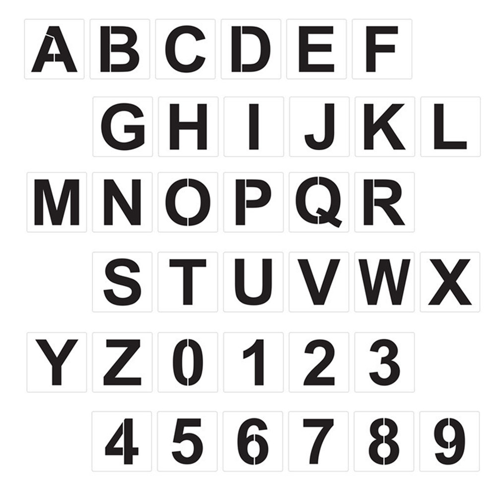Photography Font - 1 Juego de plantillas grandes de