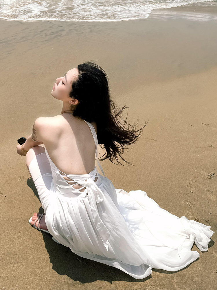 Photography Bali - Vestido sin espalda para mujer, estilo