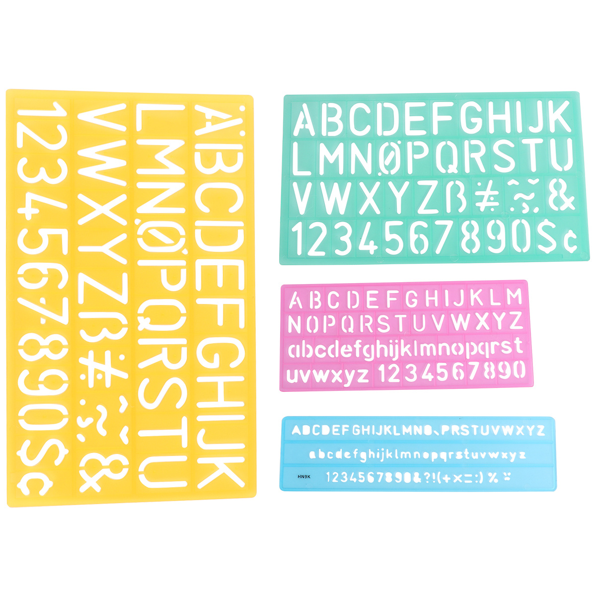 Juego de 4 plantillas de alfab - Photography Font reseña y precio