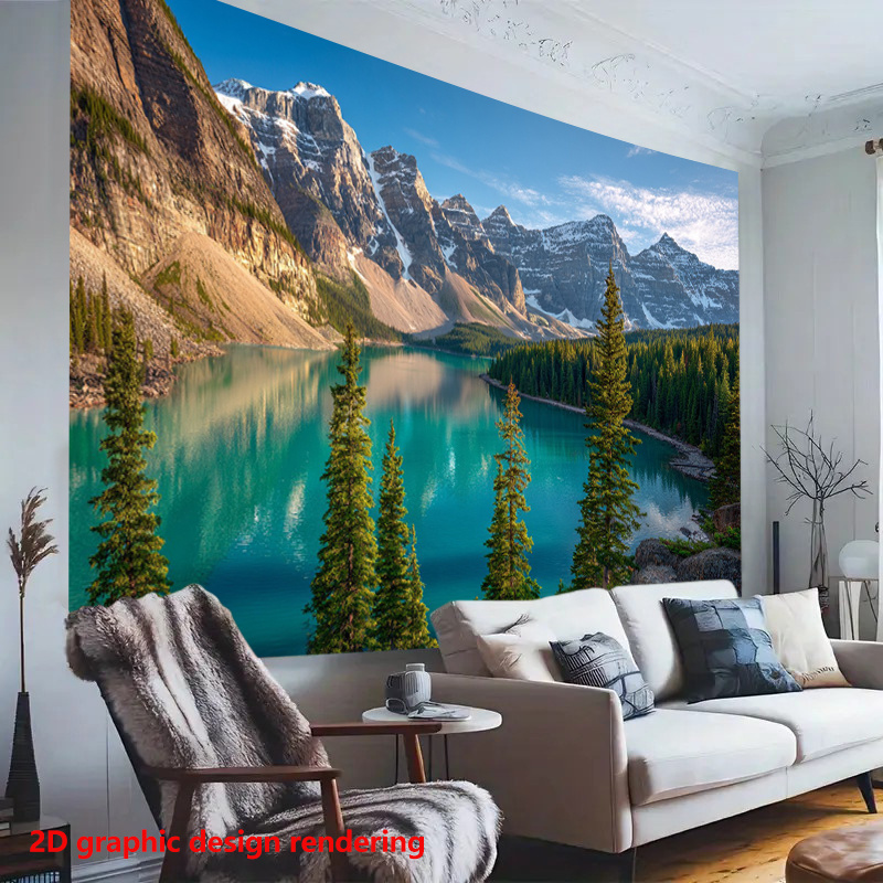 Tapiz con Paisaje de Lago y Mo - Photography Yoga reseña y precio