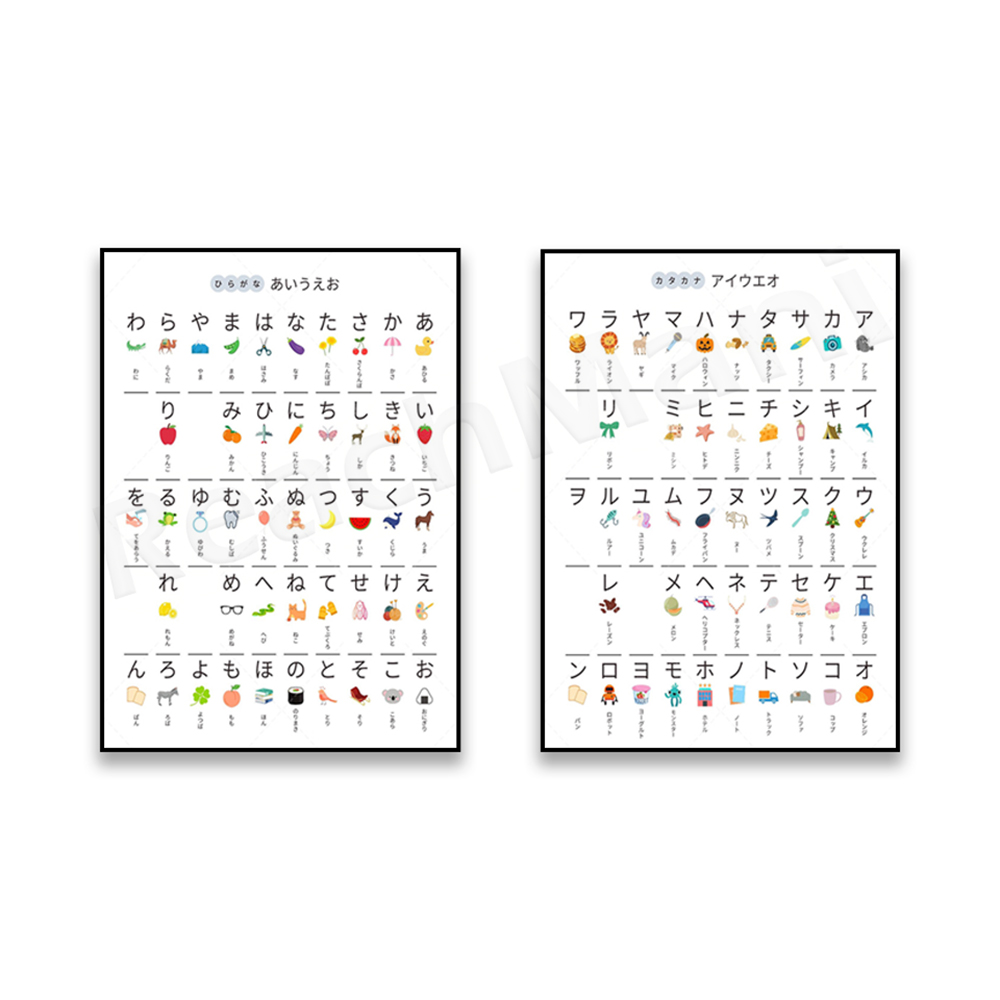 Tabla japonesa de Hiragana, pa - Photography Font reseña y precio