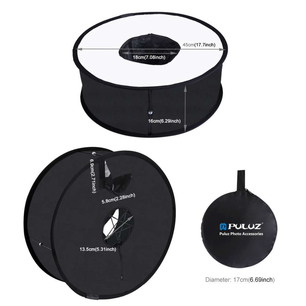 Softbox de 45 cm para Flash, E - Pop Up Flash Diffuser reseña y precio